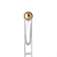 Flacon en verre transparent de luxe vide de 30 ml avec pulvérisateur à pompe et couvercle rond pour l'emballage de parfums et d'huiles essentielles