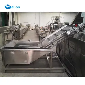 Full-automatic Half Frozen Fries Production Line Potato Chips Making Machine