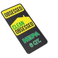 Autocollant en PVC personnalisé durable, autocollant d'avertissement et étiquette d'emballage d'instructions du produit pour affichage électronique