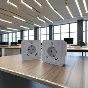 เต้ารับไฟฟ้าแบบ 1 ช่อง ได้รับการรับรองมาตรฐาน GS KC สำหรับปลั๊ก EU พร้อมพอร์ต USB 1 ช่อง และพอร์ต Type-C 1 ช่อง  พร้อมเซ็นเซอร์ตรวจจับแสง KC GS รองรับกระแสไฟ 16A - Product Image 5
