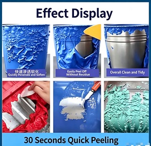Dégoudronnant en gel épais anti-goutte pour surfaces verticales, élimination rapide du <span class=keywords><strong>vernis</strong></span> et des revêtements pour métal, <span class=keywords><strong>bois</strong></span>, verre - Product Image 3