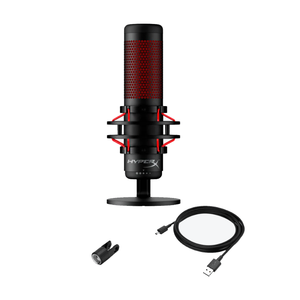 Microphone USB <span class=keywords><strong>QuadCast</strong></span> Microphone de jeu à condensateur à électret d'éclairage RVB avec support antichoc anti-vibration - Product Image 4