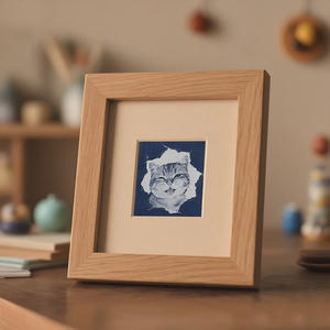 Kit de papier photo cyanotype carré transfrontalier DIY fait main 24 pièces pour impression solaire, cadeau, vente en gros usine - Product Image 1