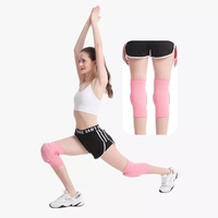 Genouillères de pole dance avec rembourrage épais en éponge, écologiques, respirantes, avec grip en gel et protection en silicone adhésif