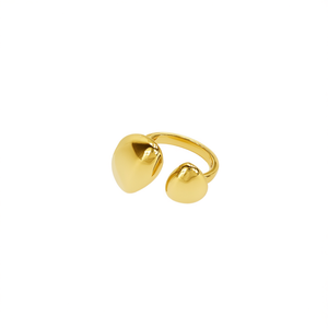 Fashion <b>Rings</b> 316L Stainless Steel PVD Gold Plating Sustainable Resistant Jewelry For Women Men - Product Image 2