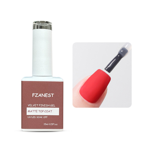FZANEST - Capa Superior de <span class=keywords><strong>Gel</strong></span> UV de 15 ml, Calidad Profesional, Acabado Mate - Product Image 2