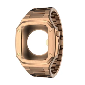 Advanced Customization Luxury Electroplating Watch Protective Cover Metal Case for Apple Watch Series 8 7 6 5 4 se