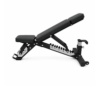 Banc de musculation pliable multifonctionnel réglable pour l'entraînement en force avec appui-tête réglable