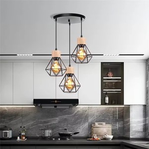 Nordic Industrial Pendant <b>Light</b> Three Head E26 LED Chandelier For Home Bedroom Kitchen <b>Dining</b> Room - Product Image 3