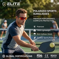 Lunettes de soleil de sport TR90 pour pickleball, étanches, légères, anti-buée, pour la course à pied et le cyclisme en extérieur