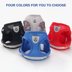 ペット用品卸売カスタマイズペット犬ベストバックパック調節可能な反射性通気性猫犬ハーネス無料リーシュ付き - Product Image 6