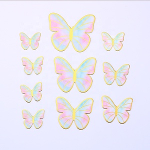Nouveaux accessoires de pâtisserie pour fêtes <span class=keywords><strong>2022</strong></span>, décorations de gâteaux, décorations de cupcakes joyeux anniversaire, décorations de gâteaux en forme de papillon XQ868 - Product Image 3