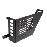 2 pièces, porte avant en métal 2/4 avec compartiments de rangement et poches latérales pour Jeep Wrangler JK