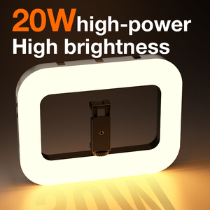 Mới Cầm Tay Nhiếp Ảnh <span class=keywords><strong>LED</strong></span> Vòng Ảnh Tự Sướng Ánh Sáng 8000MAh Bi-Màu Máy Ảnh Với Điện Thoại Clip Lạnh Giày Cho Youtube Sống Giàn Khoan Đèn - Product Image 2