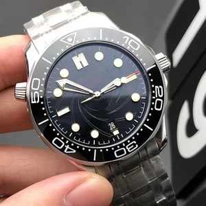 Montre de plongée mécanique pour homme série 00, 42 mm, lunette en céramique noire, mouvement automatique 8900, boîtier en acier inoxydable brossé, VS Factory - Product Image 1