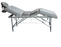 Meilleure vente chaude Camillas De Masajes 4 sections Shiatsu Salon de beauté Spa du visage Lit de massage Table de massage de Salon couverte de Pu