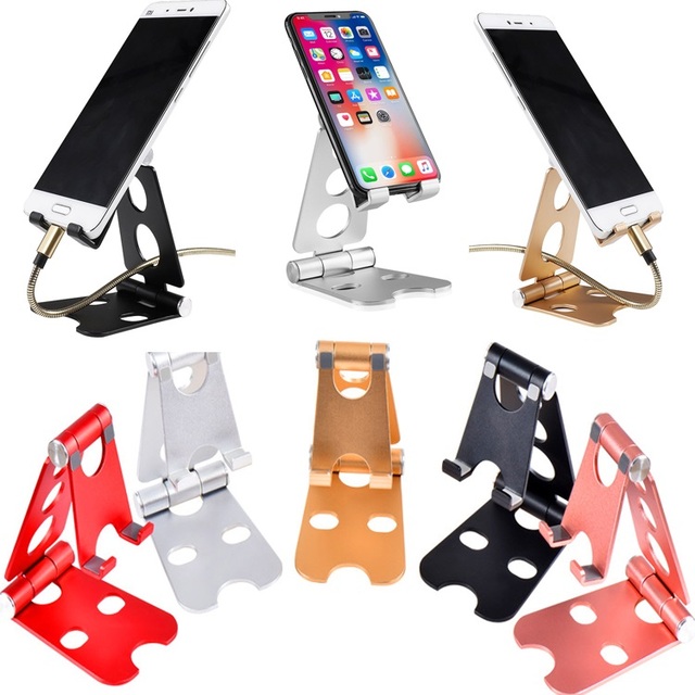 Hot Sale Universal High Quality Aluminum Foldable Desk Phone Holder Stand Portable Tablet Holder Stand Mobile Phone Holder