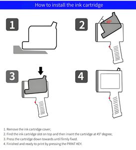 Imprimante à jet d'encre à encre solvant, imprimante <span class=keywords><strong>portable</strong></span> à main alimentée par batterie, pour PVC, avec tampon de date en relief automatique et code de lot - Product Image 5