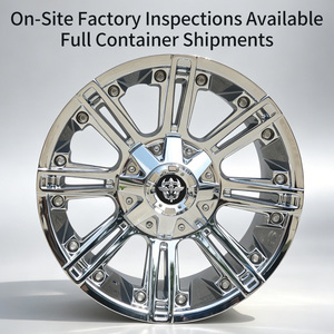 Jantes FLowtone 20 pouces 8x165.1, jantes en alliage d'aluminium chromé concaves, jantes tout-terrain pour Ford F-450 F-550 F-600 - Product Image 3