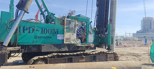 Machine de piquage de pieux HITACHI PD100 / Piqueuse hydraulique 70T PD100M DH408 avec marteau hydraulique / Machine de piquage de pieux - Product Image 4