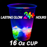 Gobelets LED Colorés pour Fêtes – Nouveauté Tendance pour Boîtes de Nuit et Bars – Gobelet LED Néon de Noël avec Piles
