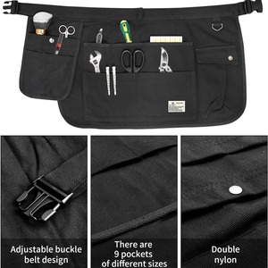 Tablier porte-outils, sac de taille, sangle réglable, fermeture à boucle, multifonction, 5 à 9 poches, pour coiffeurs, salons de beauté, techniciens en ongles - Product Image 3