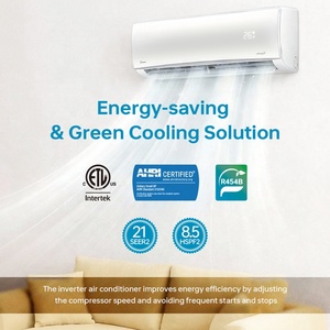 مكيف هواء R454b بتردد متغير بقدرة 24000 وحدة حرارية بريطانية، مكيف هواء صغير منفصل مع تبريد/تدفئة كهربائية - Product Image 3