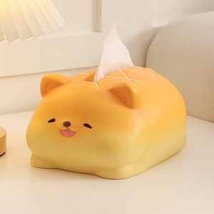 Caja de Pañuelos Decorativa de Resina con Forma de Piña Estilo INS, Ecológica, Decoración <span class=keywords><strong>para</strong></span> el Hogar, Accesorio Elegante <span class=keywords><strong>para</strong></span> Mesa de Centro, Puppy SE7ART - Product Image 2