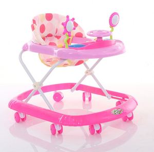 Hot Sale 4 in 1 <strong>Pink</strong> Baby Push <strong>Walker</strong> with Push Bar for Children's Activity and Jumper Versatile Baby Product - Product Image 1