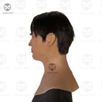 Masque facial en silicone personnalisé pour Halloween, respirant, réutilisable, écologique, pour diffusion en direct et soirées masquées