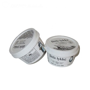 4Oz desechable 120ml vainilla Eco amigable personalizado PP helado tazas tapa <span class=keywords><strong>y</strong></span> cuchara - Product Image 3