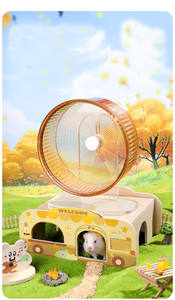 Petit hamster <span class=keywords><strong>labyrinthe</strong></span> maison en bois maison toboggan amusant cabane à deux étages pour gerbille naine <span class=keywords><strong>souris</strong></span> <span class=keywords><strong>souris</strong></span> Rat petits animaux - Product Image 3