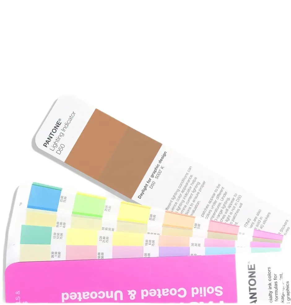 Color Card PANTONE GG1504B Pastels & Neons Guide Coated &Uncoated For Packaging And Other Print Graphics Applications