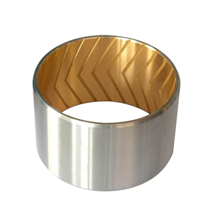 Boccola scorrevole bimetallica CuPb10Sn10 JIS-LBC3/SAE-797 HKB-800 di alta qualità, antiabrasione e autolubrificante per iniezione - Product Image 2