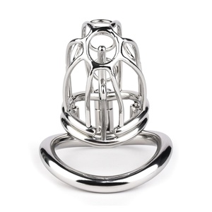 FRRK-242 Metal Chastity Cage Chastity Lock Chastity Device Wholesale Penis Cage Factory BDSM Gay <b>Toys</b> - Product Image 2