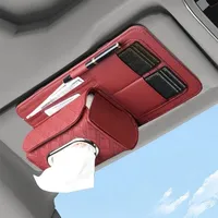 Clip de fixation pour pare-soleil de voiture et accessoires intérieurs, pochette de rangement multi-poches pour pare-soleil de voiture, organisateur de pare-soleil de voiture