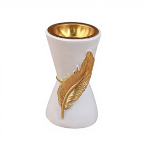 Luxury White Resin <b>Bakhoor</b> Burner Mabkhara Arabic <b>Oud</b> Sandalwood Incense Holder Custom Logo Home Fragrance Decor - Product Image 1