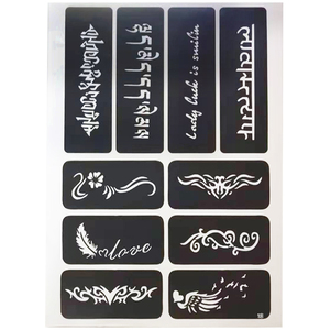 Adhésif personnalisé <span class=keywords><strong>en</strong></span> gros visage peinture pochoir de <span class=keywords><strong>tatouage</strong></span> enfants <span class=keywords><strong>dessin</strong></span> peinture de corps et Visage pochoir de Peinture pour le BRICOLAGE - Product Image 1