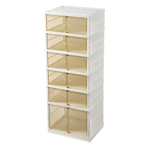 Boîte à chaussures tiroir boîte à chaussures étagère à chaussures installation transparente <span class=keywords><strong>stockage</strong></span> pliable gratuit gain <span class=keywords><strong>de</strong></span> place pliable - Product Image 1