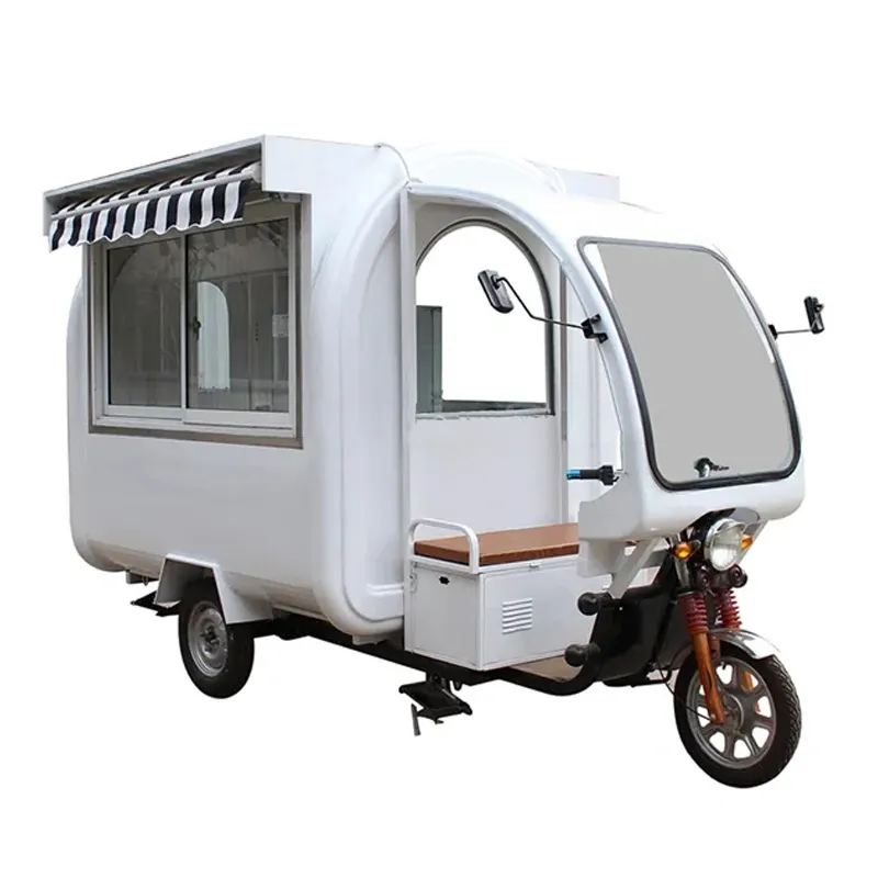 JX-FR220GH Canopy and windshield Shanghai Jiexian Electric Street Kiosk Mobile Food Cart For Sale