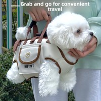 Sac de transport pour chat et chien, sac à dos portable et respirant pour animaux de compagnie, sac à bandoulière léger pour voyage, en tissu Oxford
