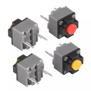 Microinterruptor silencioso Kailh 6x6x7.3mm, botón cuadrado silencioso con punto rojo/amarillo, interruptores para ratón de gaming con vida útil de 10M-20M para reparación y bricolaje - Product Image 1