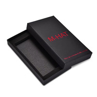 Boîte en carton noire pour téléphone portable, emballage, coffret