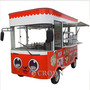 Modern cafe/coffee electrocar shop Sectional electromobile Retail trolley cabinet Seating