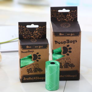 Sacs ramasse-crottes biodégradables pour chiens/chats, emballage de déchets pour animaux domestiques, nettoyage des déchets - Product Image 1