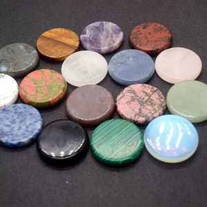 2025 mới chịu mài mòn số lượng lớn hai mặt mịn vòng hình dạng Cabochon cắt trống thái lát đen Onyx Agate đá - Product Image 2