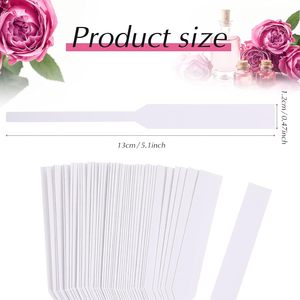 Tiras de Prueba de Perfume Desechables, Papel Absorbente Blanco para Aceites Esenciales, para Pruebas de Aromaterapia, Probador de Fragancias - Product Image 2