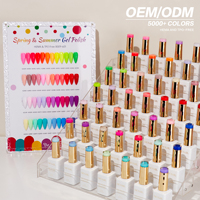Vernis Gel Sans HEMA & TPO 15ml Soak-Off UV/LED Longue Durée Style Français Designer Marque Privée OEM/ODM Vente en Gros pour Salons