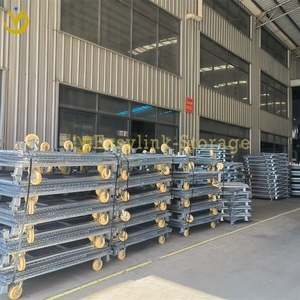 Gabbia di Carico in Acciaio Yilian-1000kg, Accessorio per Carrello Elevatore, Contenitore in Filo Metallico Verniciato a Spruzzo, Materiale Metallico OEM - Product Image 2