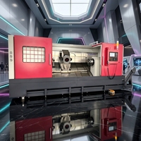 Torno Roscador de Tubos CNC45-800S para Cilindros Hidráulicos y Tubos de Aceite, Torneado y Mandrinado Simultáneo de Ambos Extremos, Siemens ISO CE